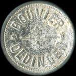 Jeton de nécessité de 1 pfennig émis par Bouvier à Oldingen (68480 - Oltingue) pendant l'occupation allemande - avers