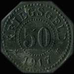 Jeton de ncessit de 50 pfennig mis comme Kriegsgeld 1917  Saarburg i Lothringen (Sarrebourg) - revers