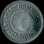Jeton de ncessit de 10 pfennig mis par Sngerhaus - Strassburg (Strasbourg) - avers