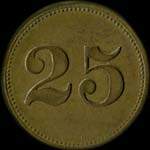 Jeton de ncessit de 25 pfennig mis par Wert-Marke - W. Korsmeier  Strassburg (Strasbourg) - revers