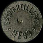 Jeton de nécessité de 10 centimes émis par le Mess du 34e régiment d'Artillerie - avers