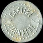 Jeton de 50 centimes Cantine Jaunatre (59e R.A.) à Troyes (10000 - Aube) - avers