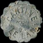 Jeton de nécessité de 1 franc émis par la Cantine Le Lan du 3e régiment d'Artillerie Coloniale - avers