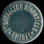 Jeton de nécessité de 10 centimes émis par le 1er Bataillon Aérostiers basé à Epinal - avers