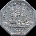 Jeton de ncessit de 25 centimes mis en 1920 par la Chambre de Commerce de Bayonne (64100 - Pyrnes-Atlantiques) - avers