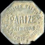 Jeton de nécessité de 10 centimes émis par le Café du Commerce à Blanzy-les-Mines (71450 - Saône-et-Loire) - avers