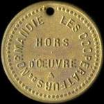 Jeton de ncessit de hors-d'oeuvre mis par Les Cooprateurs de Normandie  Bonsecours (76240 - Seine-Maritime) - avers