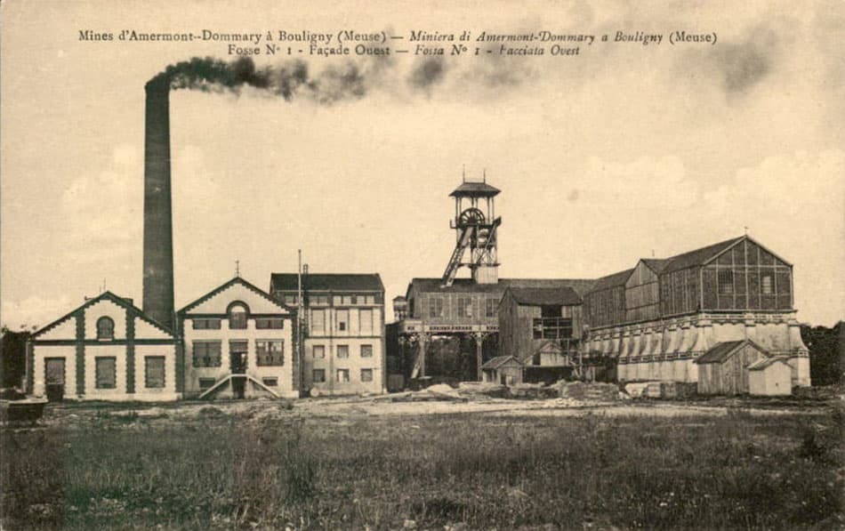 Mines d'Amermont-Dommary  Bouligny (Meuse) - Fosse n1 Faade Ouest