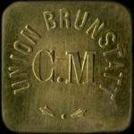 Jeton de nécessité sans valeur indiquée émis par l'Union Brunstatt - C.M (Cerlce Musical) à Brunstatt (68350 - Haut-Rhin) - avers
