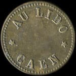 Jeton de 1 franc du Caf� Au Lido � Caen (14000 - Calvados) - avers