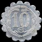 Jeton de 10 centimes de l'Union Commerciale et Industrielle du Canton de La Capelle (02260 - Aisne) - revers