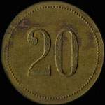 Jeton de 20 francs de La Fourmi - Carpentras (84200 - Vaucluse) - revers