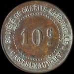 Jeton de 10 centimes de la Société de Charité Maternelle de Castelnaudary (11400 - Aude) - avers