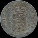 Jeton de 5 centimes 1917 de l'Union des Commerçants de Castelnaudary (11400 - Aude) - avers