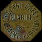 Jeton de 1 franc du Grand Caf Glacier Clment  Cavaillon (84300 - Vaucluse) - avers