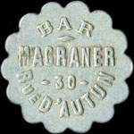 Jeton de n�cessit� de 10 centimes �mis par le Bar Magraner - 30 Rue d'Autun � Chalon-sur-Sa�ne (71100 - Sa�ne-et-Loire) en frappe m�daille - avers