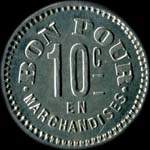 Jeton de n�cessit� de 10 centimes �mis par Le Bon G�nie � Chalon-sur-Sa�ne (71100 - Sa�ne-et-Loire) - revers