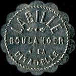 Jeton de n�cessit� de 5 centimes �mis par la Boulangerie Labille � Chalon-sur-Sa�ne (71100 - Sa�ne-et-Loire) - avers
