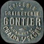 Jeton de n�cessit� de 25 centimes �mis par Epicerie Gontier � Chalon-sur-Sa�ne (71100 - Sa�ne-et-Loire) - avers
