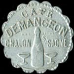 Jeton de n�cessit� de 10 centimes �mis par le Caf� Demangeon � Chalon-sur-Sa�ne (71100 - Sa�ne-et-Loire) - avers