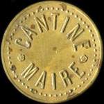 Jeton de n�cessit� de 50 centimes �mis par la Cantine Maire du 56�me r�giment d'infanterie � Chalon-sur-Sa�ne (71100 - Sa�ne-et-Loire) - avers