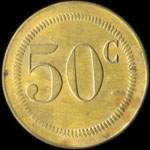 Jeton de n�cessit� de 50 centimes �mis par la Cantine Maire du 56�me r�giment d'infanterie � Chalon-sur-Sa�ne (71100 - Sa�ne-et-Loire) - revers