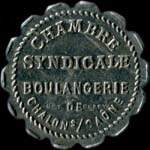 Jeton de n�cessit� de 10 centimes �mis par la Chambre Syndicale Boulangerie � Chalon-sur-Sa�ne (71100 - Sa�ne-et-Loire) - avers