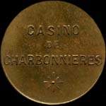 Jeton de 5 francs du Casino de Charbonnires  Charbonnires-les-Bains (69260 - Rhne) - avers