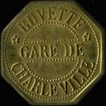 Jeton de 25 centimes de la Buvette Gare de Charleville à Charleville-Mézières (08000 - Ardennes) - avers