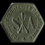 Jeton de 1 franc des Forges & Clouteries des Ardennes à Charleville-Mézières (08000 - Ardennes) - avers