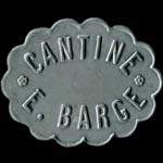 Jeton de 50 centimes de la Cantine E. Barge du 91e R.I. à Charleville-Mézières (08000 - Ardennes) - avers