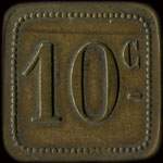 Jeton de 10 centimes de Jules Ferrier  Chazelles-sur-Lyon (42140 - Loire) - revers