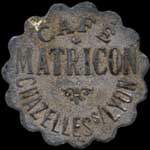Jeton de 12 1/2 centimes du Caf Matricon  Chazelles-sur-Lyon (42140 - Loire) - avers