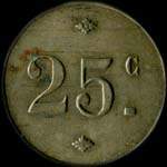 Jeton de 25 centimes de Galleux-Delavoipire  Cires-les-Mello (60660 - Oise) - revers