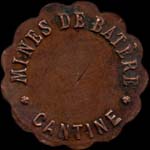 Jeton de 10 centimes des Mines de Batère - Cantine à Corsavy (66150 - Pyrénées-Orientales) - avers