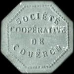 Jeton de 5 franc de la Soci�t� Coop�rative de Cou�ron (44220 - Loire-Atlantique) - avers