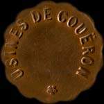 Jeton de 10 centimes type 1 des Usines de Cou�ron (44220 - Loire-Atlantique) - avers