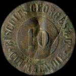 Jeton de 10 centimes des Biscuits Georges & Cie - Courbevoie (92400 - Hauts-de-Seine) - avers