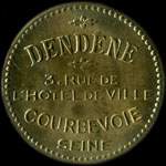 Jeton de 25 centimes de Dendène - 3, rue de l'Hôtel de Ville - Courbevoie (92400 - Hauts-de-Seine) - avers