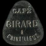 Jeton de 10 centimes du Café Girard à Craintilleux (42210 - Loire) - avers