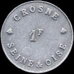 Jeton de 1 franc de l'Usine Baille-Lemaire & Fils  Crosne (91560 - Essonne) - revers