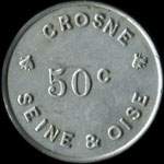Jeton de 50 centimes de l'Usine Baille-Lemaire & Fils  Crosne (91560 - Essonne) - avers