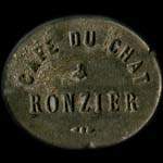 Jeton 25 centimes du Caf du Chat - Ronzier  Cruseilles (74350 - Haute-Savoie) - avers
