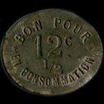 Jeton 25 centimes du Caf du Chat - Ronzier  Cruseilles (74350 - Haute-Savoie) - revers