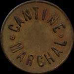 Jeton de ncessit de 50 centimes mis par la Cantine Marchal du 1er Zouaves  Alger (Algrie) - avers