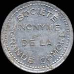 Jeton de nécessité de 25 centimes émis par la Société Anonyme de la Grande Comore - avers