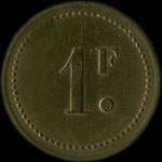 Jeton de nécessité de 1 franc émis par le Foyer du Légionnaire du Kreider (Algérie) - revers