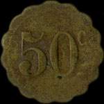 Jeton-monnaie de nécessité de 50 centimes de Georgopoulos à Oran - revers