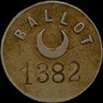 Jeton de ncessit de 5 centimes mis par Ballot (Entreprise de travaux publics)  Philippeville (Algrie) - avers