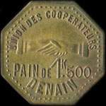 Jeton de Pain de 1 kg 500 de l'Union des Coopérateurs à Denain (59220 - Nord) - avers
